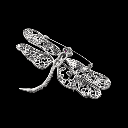 AVELIA Purple Dragonfly Brooch