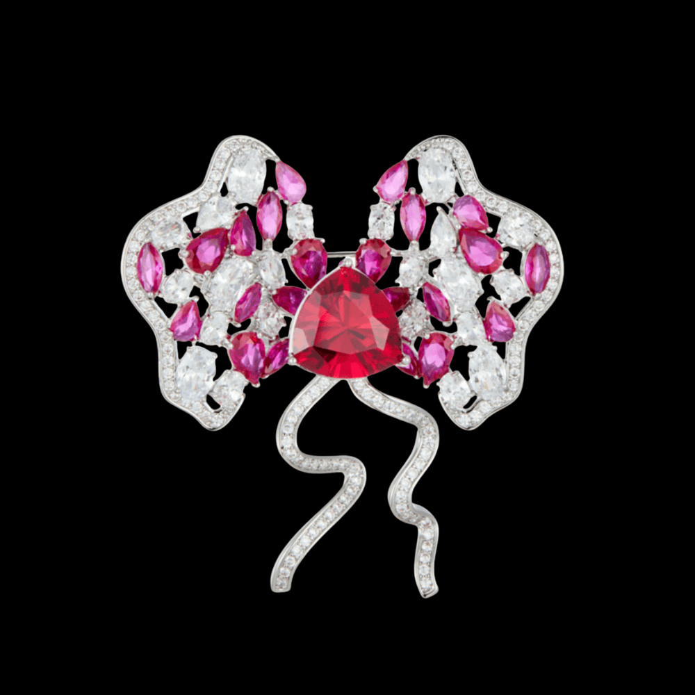 AVELIA Red Bow Brooch​