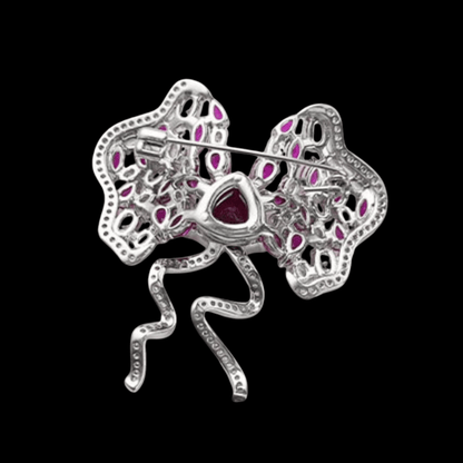 AVELIA Red Bow Brooch​