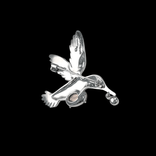 AVELIA Silver Bird Brooch
