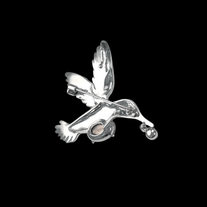 AVELIA Silver Bird Brooch