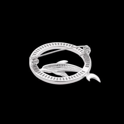 AVELIA Silver Dolphin Brooch
