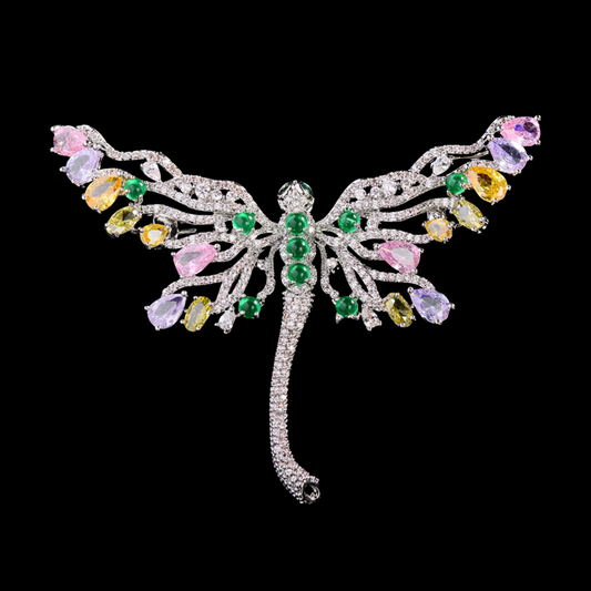 AVELIA Silver Dragonfly Brooch