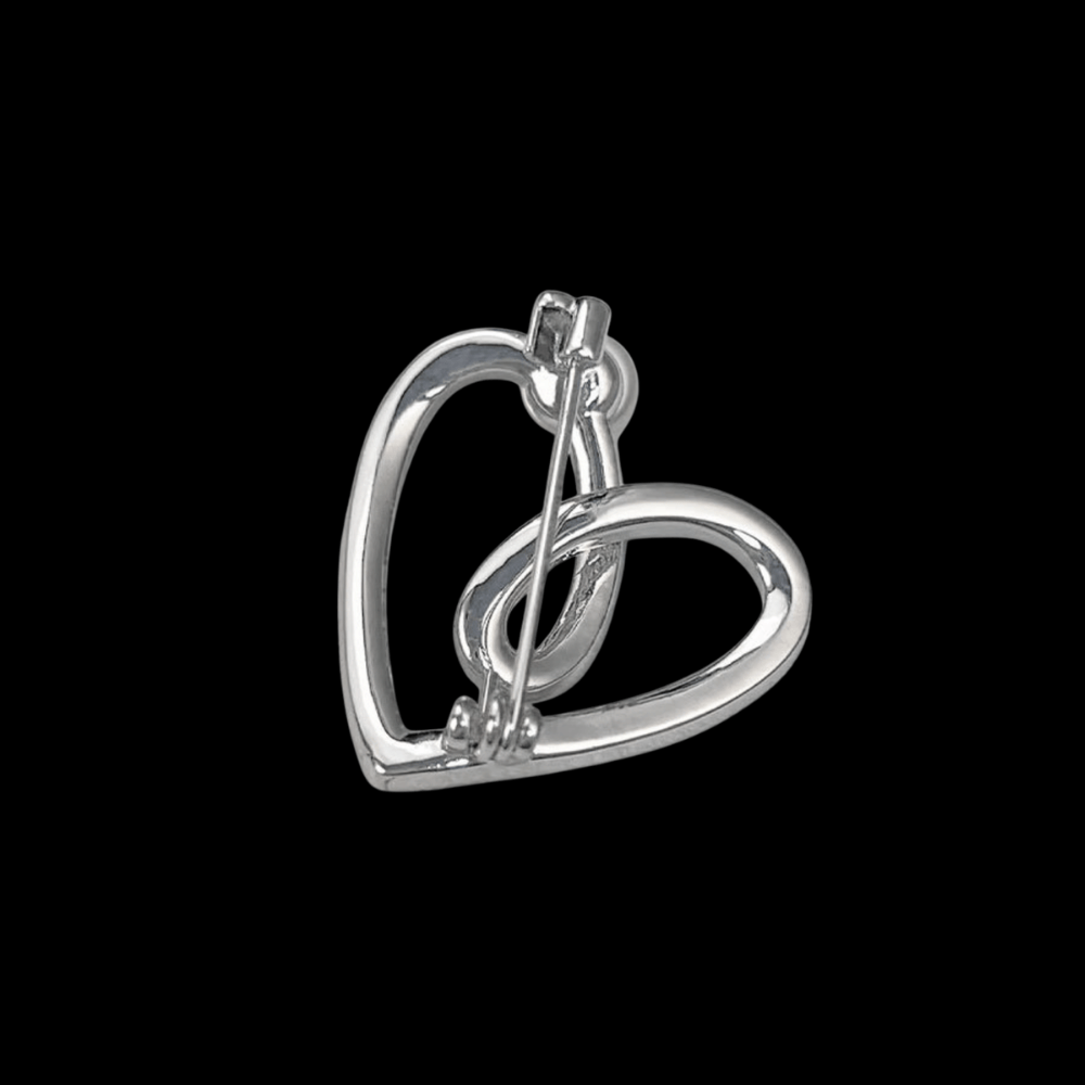 AVELIA Silver Heart Brooch