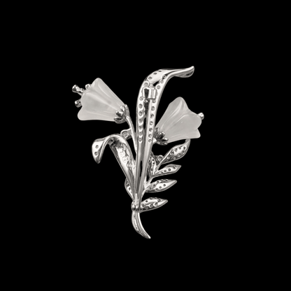 AVELIA Silver Lily Of Valley Brooch​