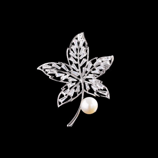 AVELIA Silver Maple Leaf Brooch​