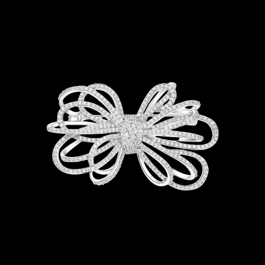 AVELIA Silver Shiny Bow Brooch