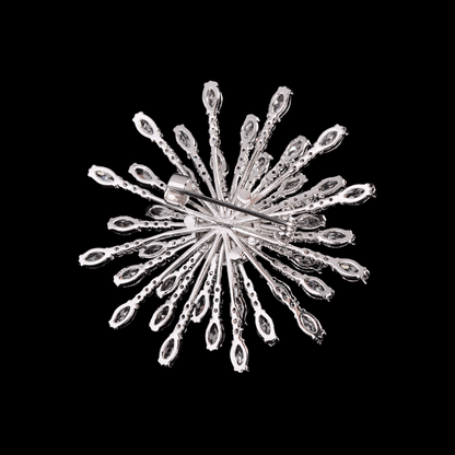 AVELIA Silver Snowflake Brooch​