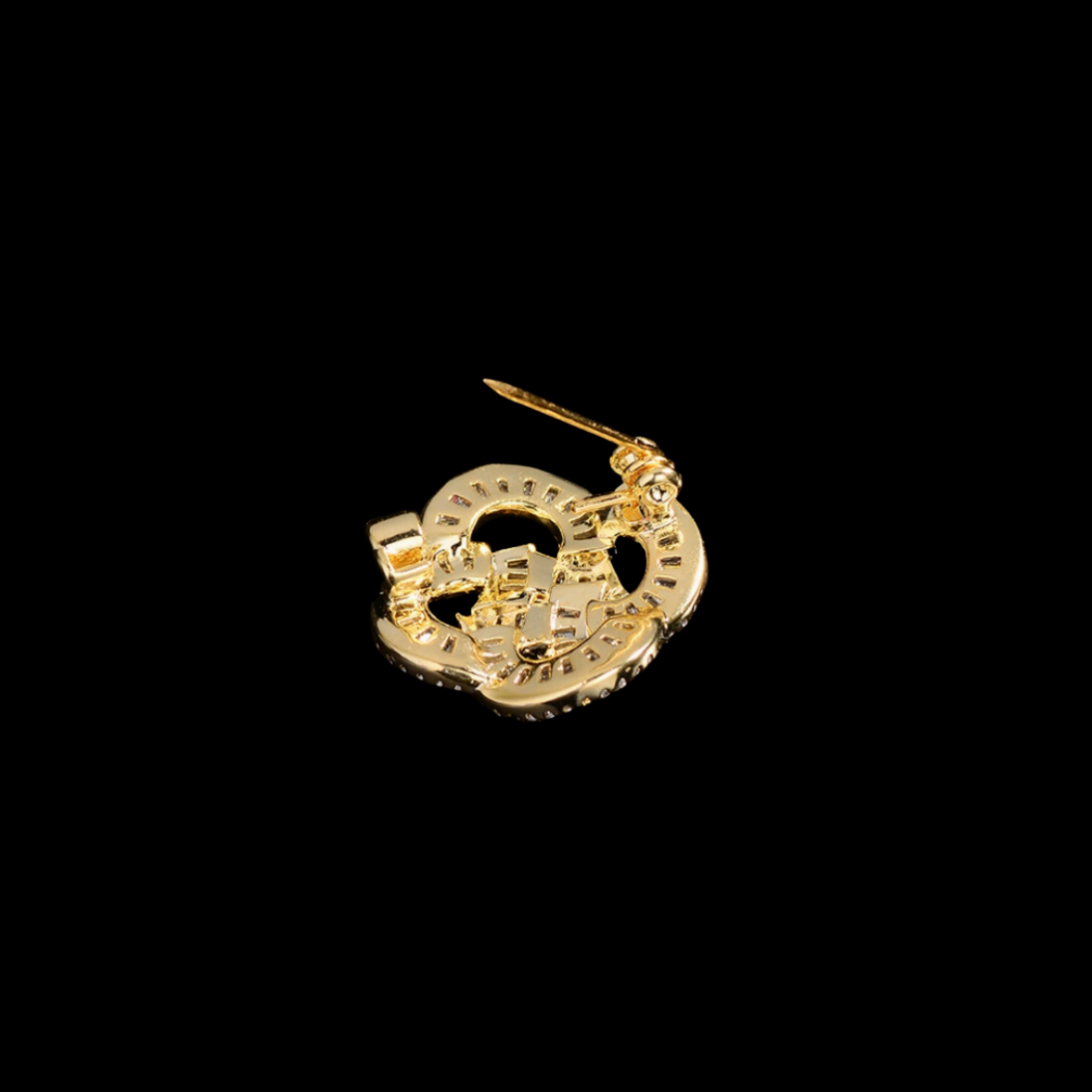 AVELIA Sparkling Clover Brooch