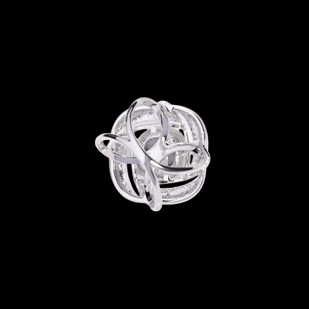 AVELIA Vintage Blue Crystal Scarf Ring