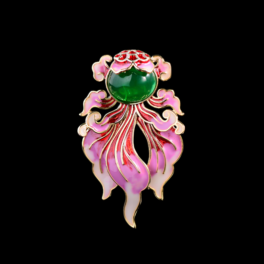 AVELIA Vintage Enamel Fish Brooch​