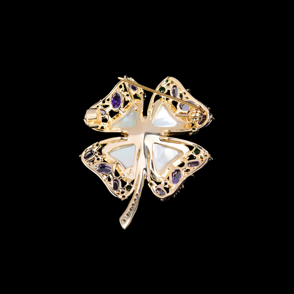 AVELIA Vintage Four Leaf Clover Brooch​