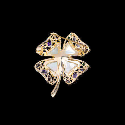 AVELIA Vintage Four Leaf Clover Brooch​