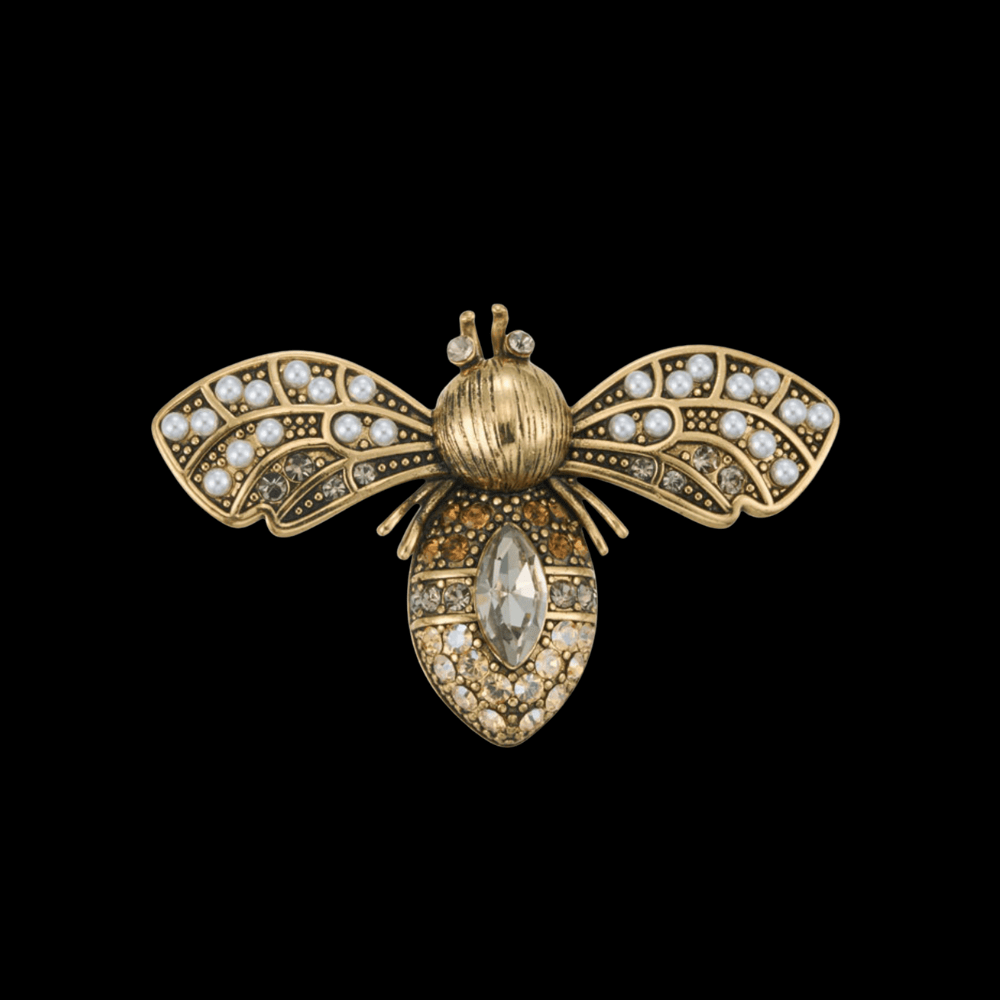 AVELIA Vintage Gold Bee Brooch