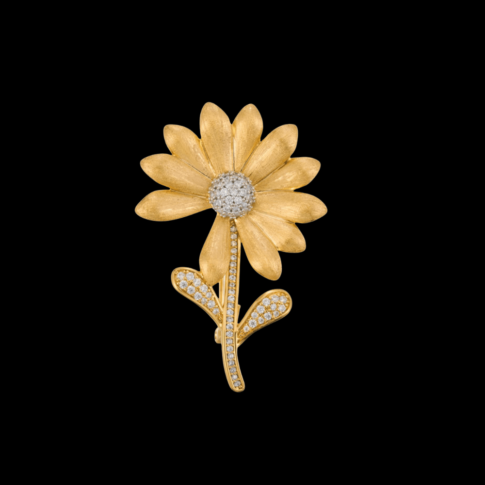 AVELIA Vintage Gold Daisy Brooch​