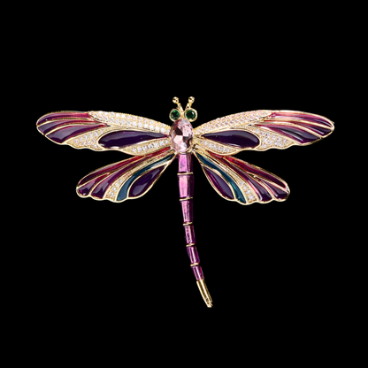 AVELIA Vintage Gold Dragonfly Brooch