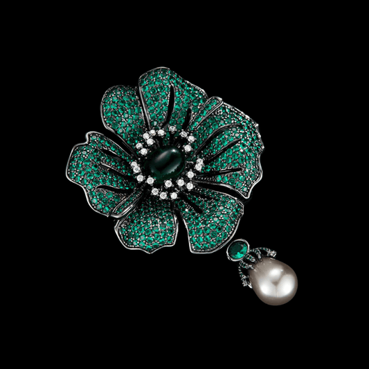 AVELIA Vintage Green Brooch