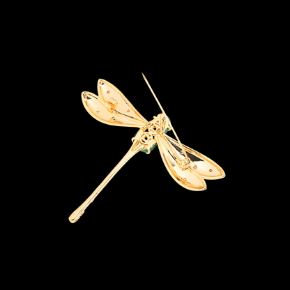 AVELIA Vintage Green Dragonfly Brooch
