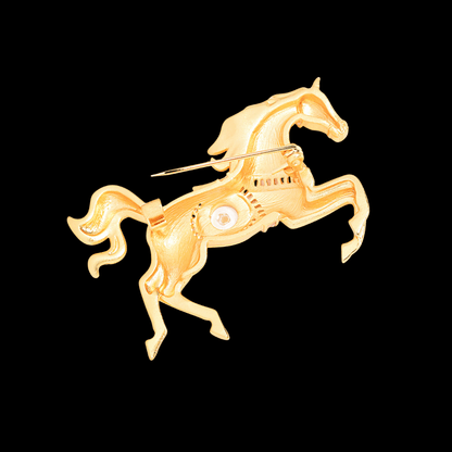 AVELIA Vintage Horse Brooch