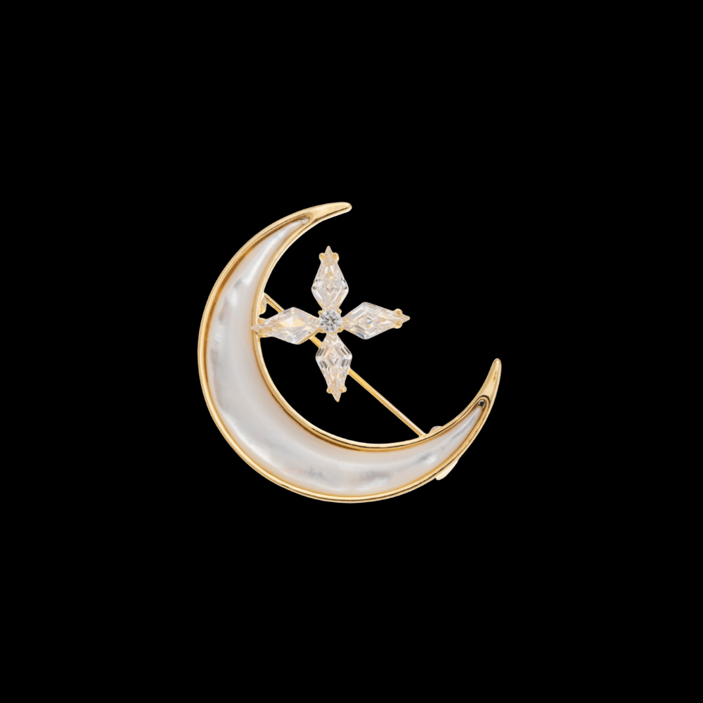 AVELIA Vintage Moon Brooch​