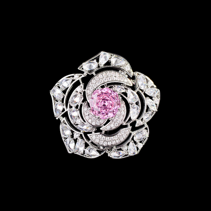 AVELIA Vintage Pink Rhinestone Brooch​