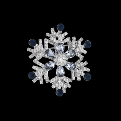 AVELIA Vintage Rhinestone Snowflake Brooch​