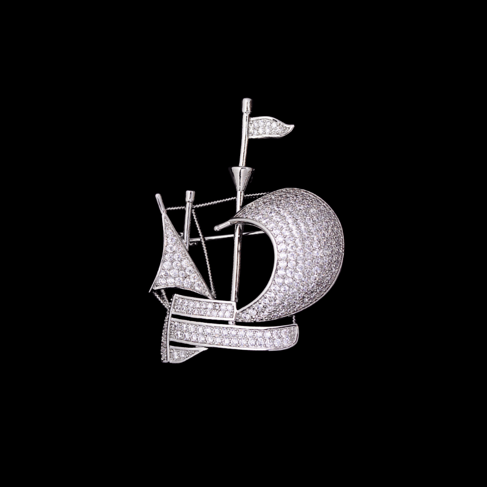 AVELIA Vintage Ship Brooch