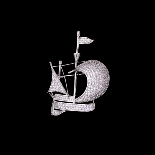 AVELIA Vintage Ship Brooch