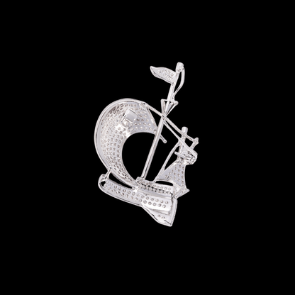 AVELIA Vintage Ship Brooch