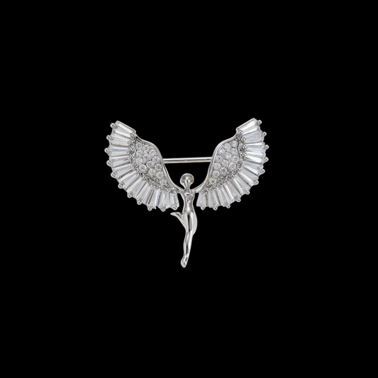 AVELIA Vintage Silver Angel Brooch​