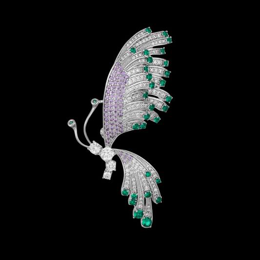 AVELIA Vintage Silver Butterfly Brooch