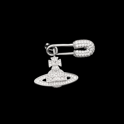 AVELIA Vintage Silver Safety Pin Brooch​
