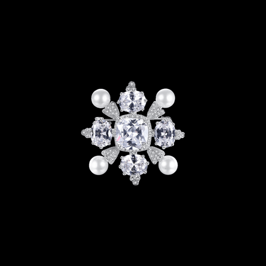 AVELIA Vintage Snowflake Brooch​