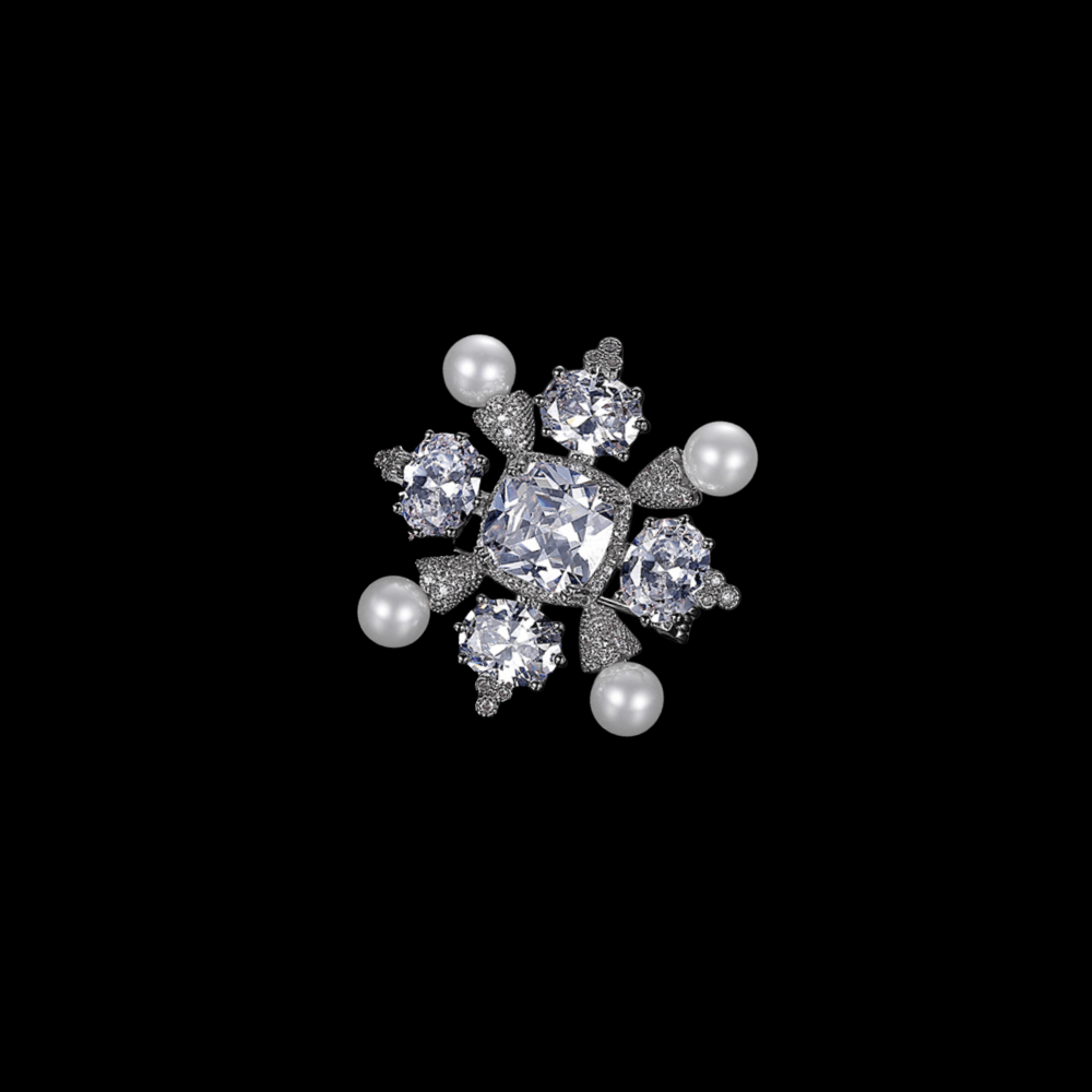 AVELIA Vintage Snowflake Brooch​