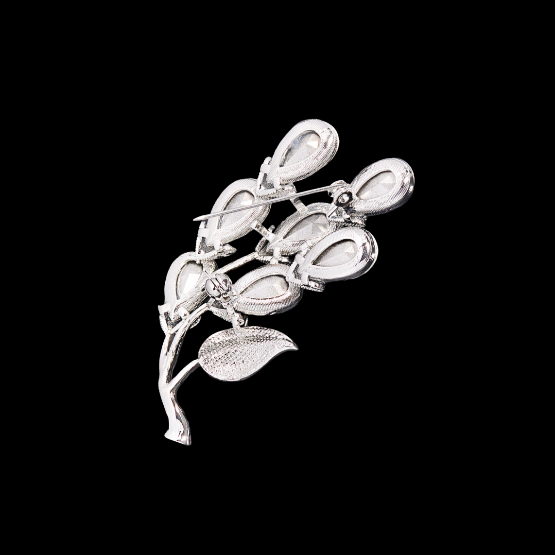 AVELIA Blue Crystal Lily of the Valley Brooch