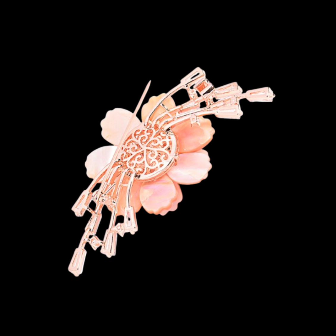 AVELIA Blush Pearl Peony Brooch