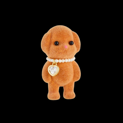AVELIA Cocoa Puppy Pearl Brooch