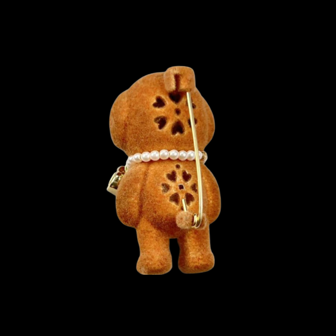 AVELIA Cocoa Puppy Pearl Brooch