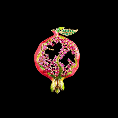 AVELIA Crystal Pomegranate Brooch