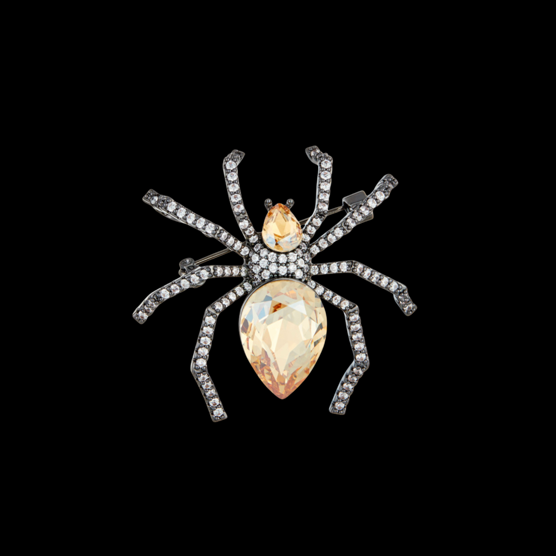 AVELIA Ember Crystal Spider Brooch
