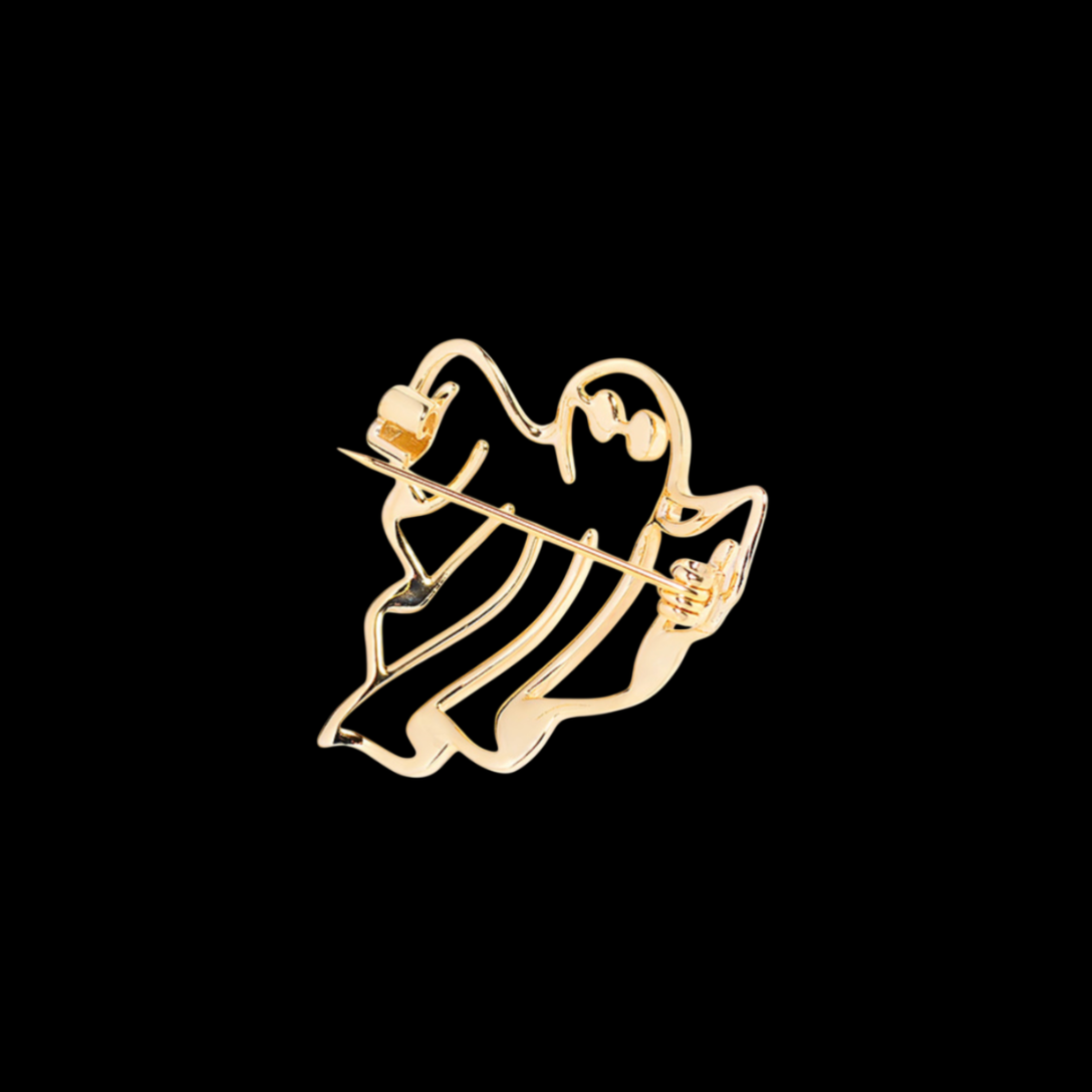 AVELIA Gold Ghost Brooch