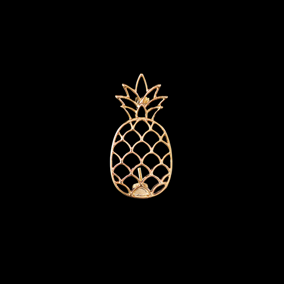 AVELIA Gold Openwork Pineapple Brooch
