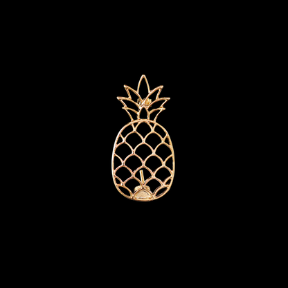 AVELIA Gold Openwork Pineapple Brooch