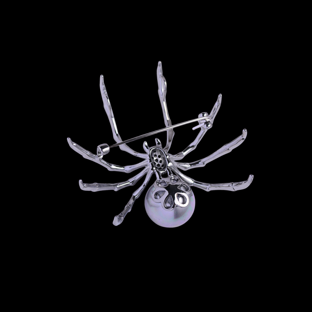 AVELIA Midnight Pearl Spider Brooch
