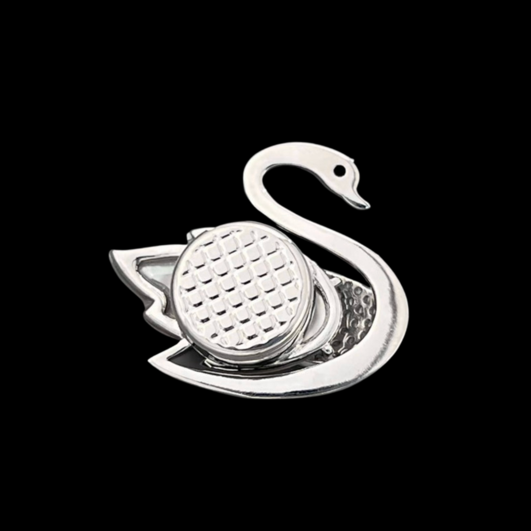 AVELIA Mother of Pearl Magnetic Swan Brooch