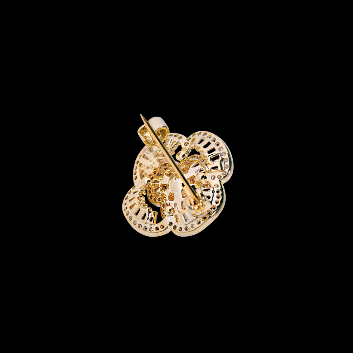 AVELIA Pearl Halo Camellia Brooch