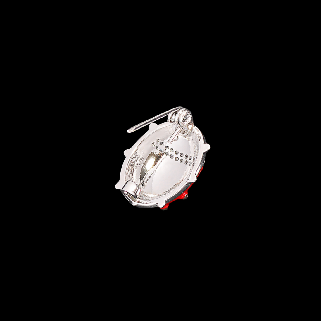 AVELIA Red Enamel Ladybug Brooch
