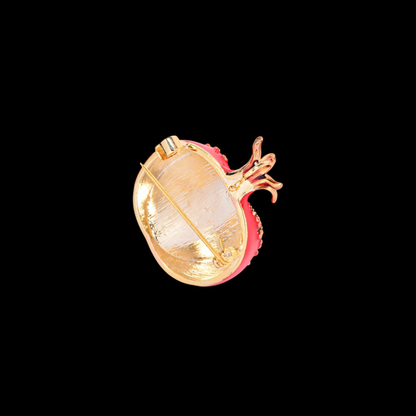 AVELIA Red Pomegranate Seed Brooch