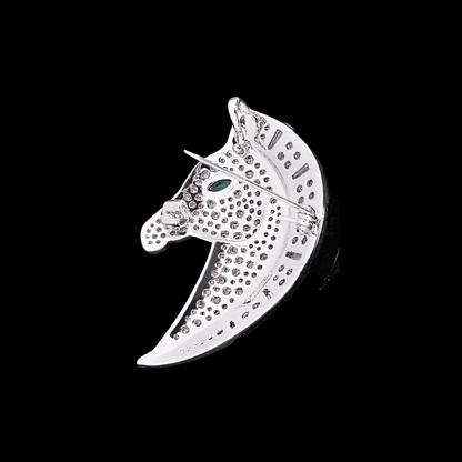 AVELIA Silver Horse Head Brooch