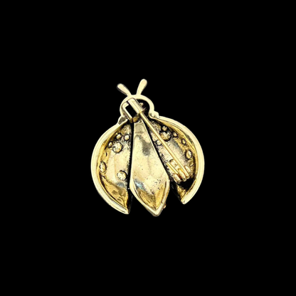 AVELIA Vintage Crystal Ladybug Brooch